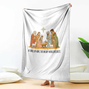 Nativity Scene Christmas Throw Blanket Baby Jesus Christian Faith TS14 Print Your Wear