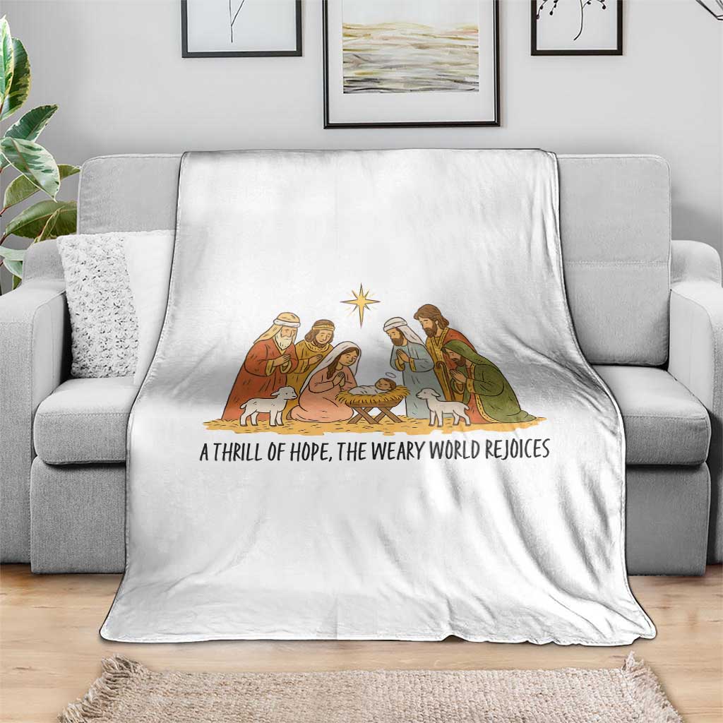 Nativity Scene Christmas Throw Blanket Baby Jesus Christian Faith TS14 Print Your Wear