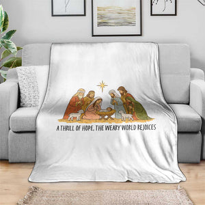Nativity Scene Christmas Throw Blanket Baby Jesus Christian Faith TS14 Print Your Wear