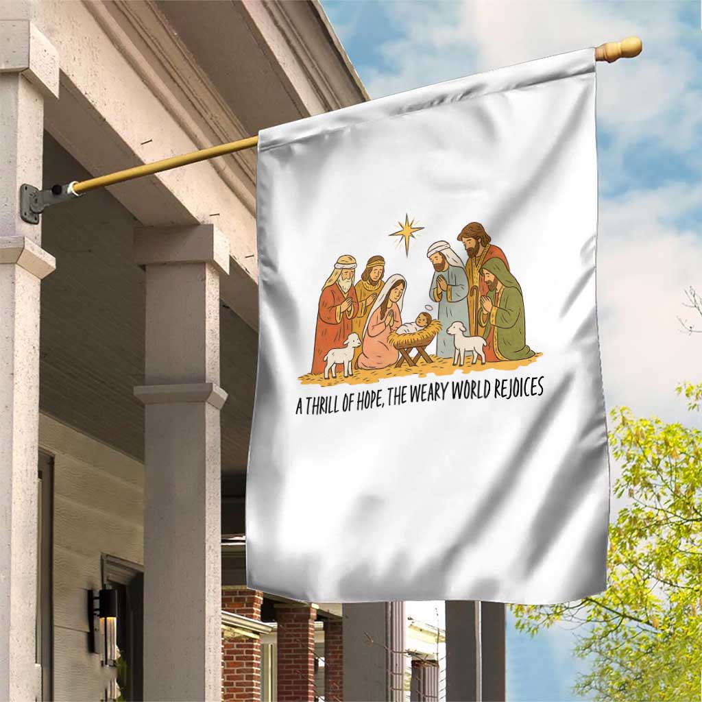 Nativity Scene Christmas Garden Flag Baby Jesus Christian Faith TS14 Print Your Wear