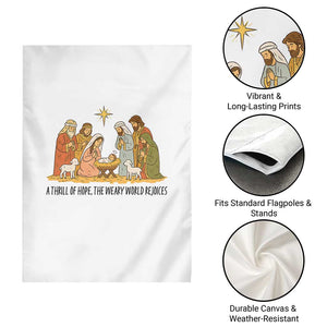 Nativity Scene Christmas Garden Flag Baby Jesus Christian Faith TS14 Print Your Wear