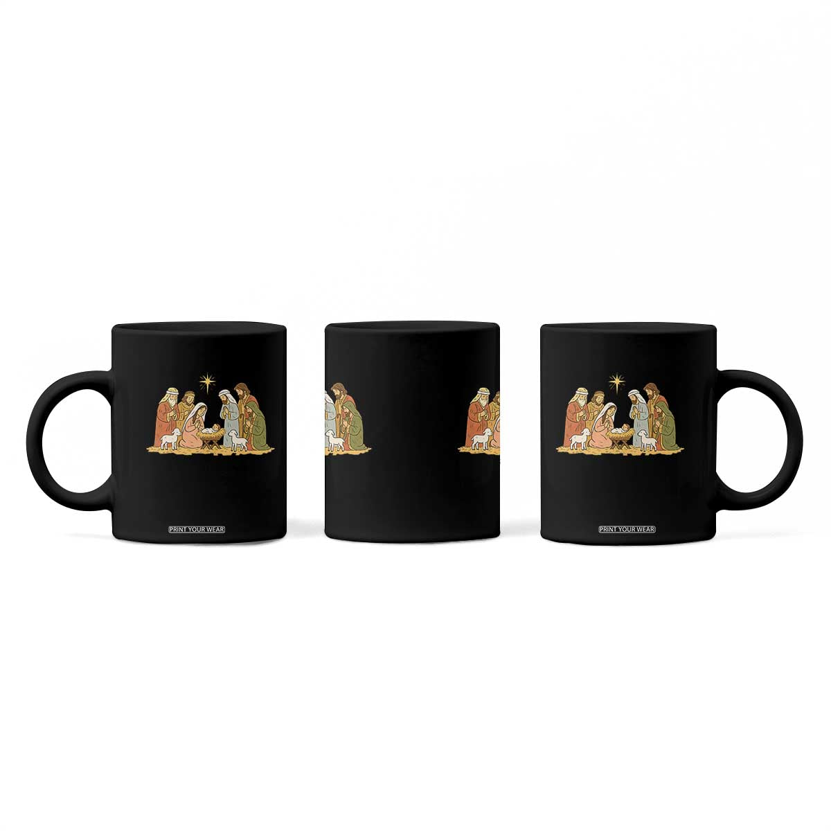 Nativity Scene Christmas Coffee Mug Baby Jesus Christian Faith TS14 Print Your Wear