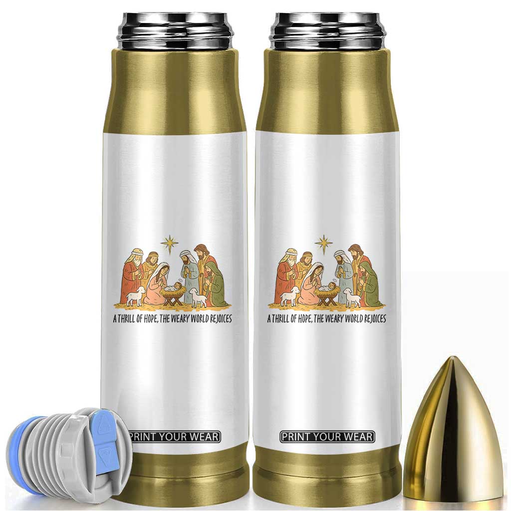 Nativity Scene Christmas Bullet Tumbler Baby Jesus Christian Faith TS14 Black Print Your Wear