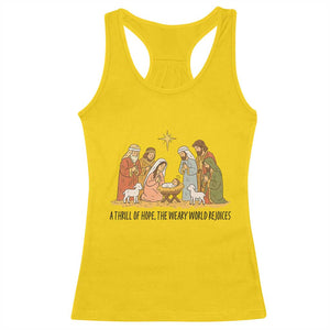 Nativity Scene Christmas Racerback Tank Top Baby Jesus Christian Faith TS14 Daisy Print Your Wear