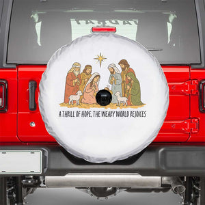 Nativity Scene Christmas Spare Tire Cover Baby Jesus Christian Faith TS14 White Print Your Wear