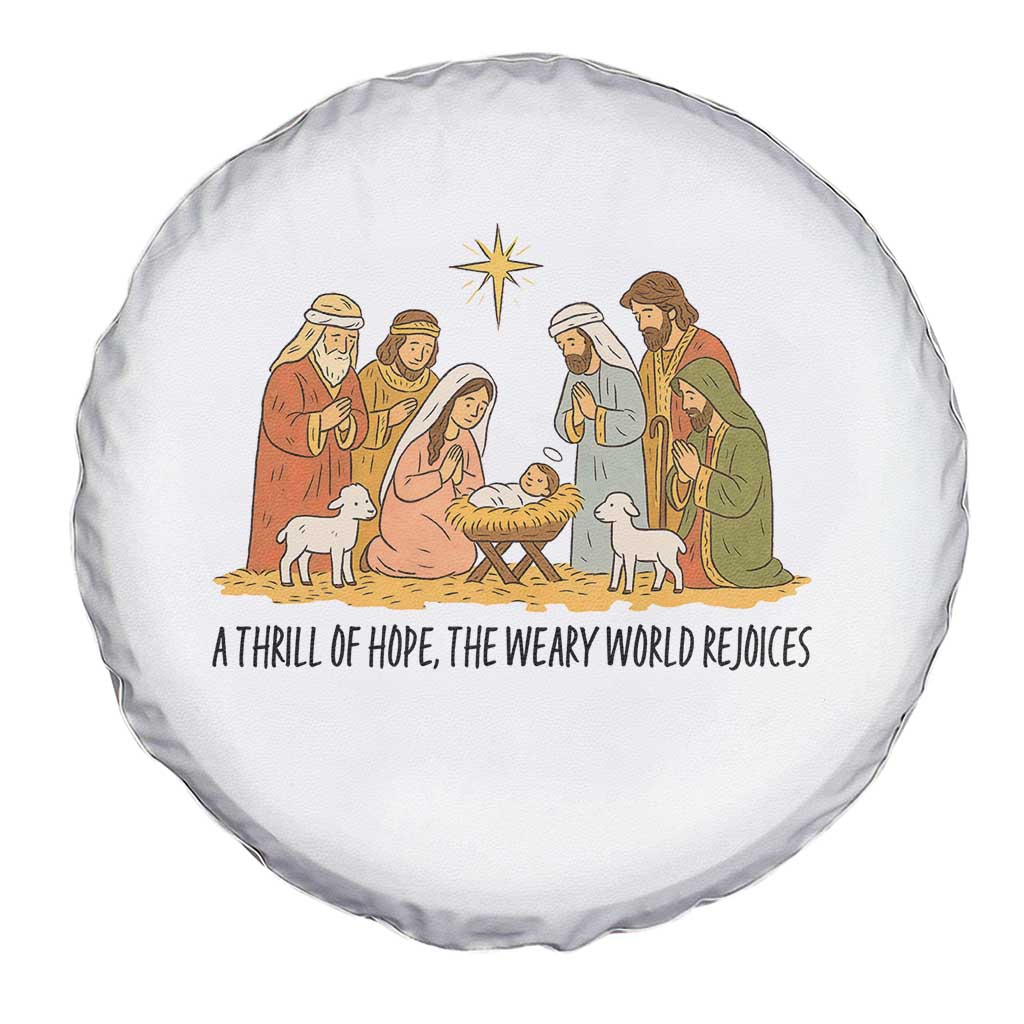 Nativity Scene Christmas Spare Tire Cover Baby Jesus Christian Faith TS14 Print Your Wear