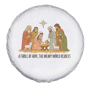 Nativity Scene Christmas Spare Tire Cover Baby Jesus Christian Faith TS14 Print Your Wear