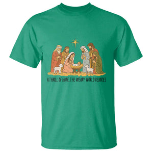 Nativity Scene Christmas T Shirt Baby Jesus Christian Faith TS14 Irish Green Print Your Wear