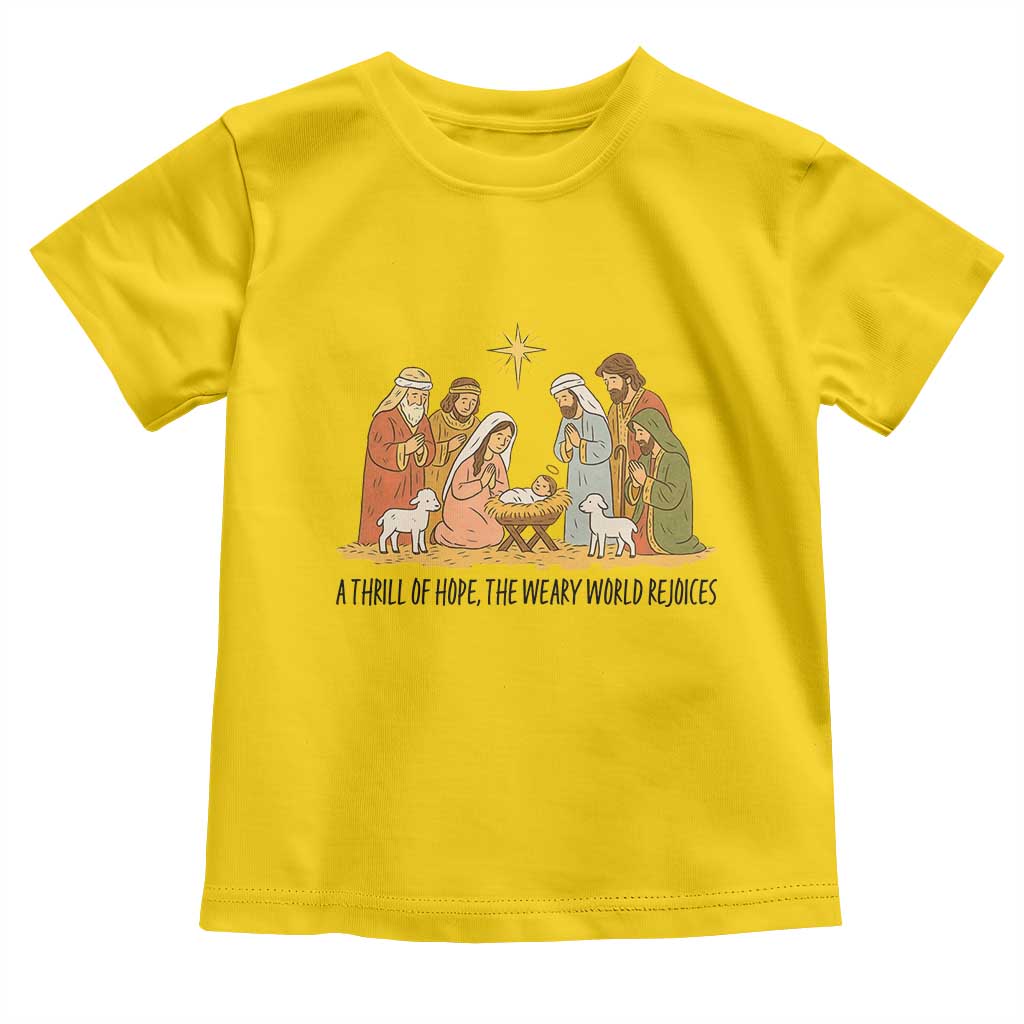 Nativity Scene Christmas Toddler T Shirt Baby Jesus Christian Faith TS14 Daisy Print Your Wear