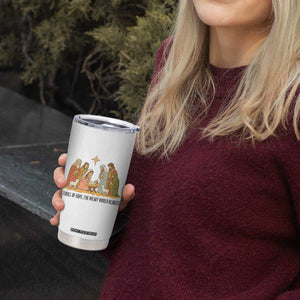 Nativity Scene Christmas Tumbler Cup Baby Jesus Christian Faith TS14 Print Your Wear