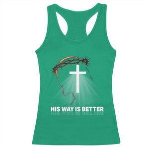 Jesus Christan Racerback Tank Top His Way Is Better TS14 Irish Green Print Your Wear