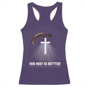 Jesus Christan Racerback Tank Top His Way Is Better TS14 Purple Print Your Wear