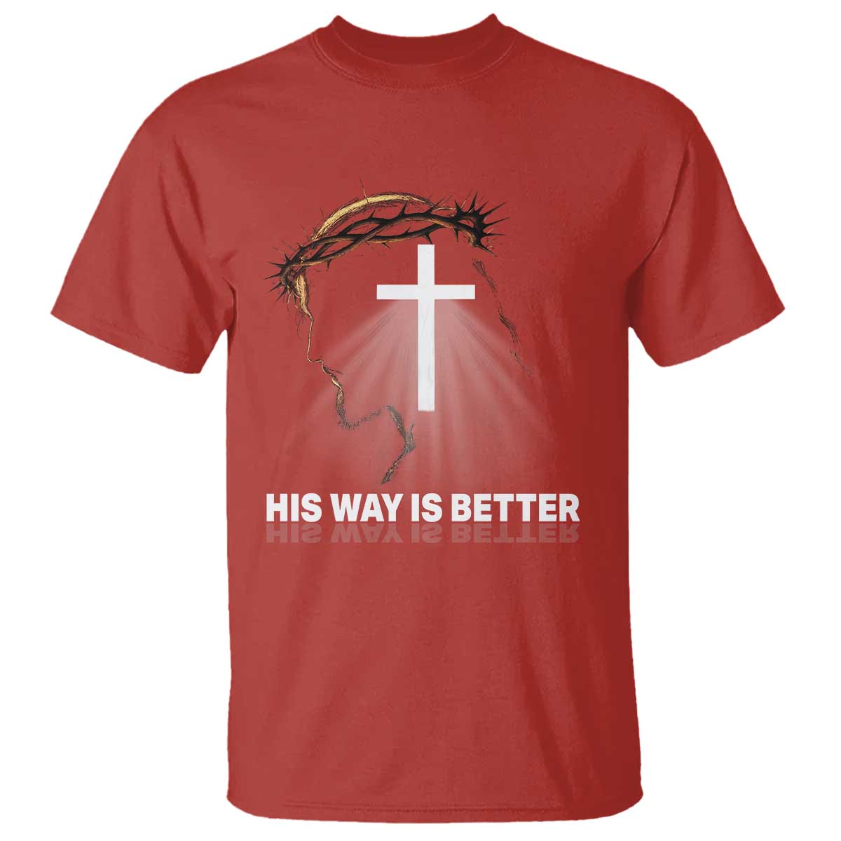 Jesus Christan T Shirt His Way Is Better TS14 Red Print Your Wear