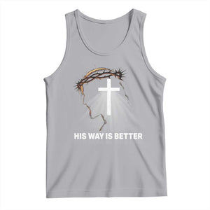Jesus Christan Tank Top His Way Is Better TS14 Athletic Heather Print Your Wear