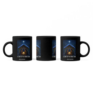 Nativity Scene Christmas Coffee Mug O Come Let Us Adrove Him TS14 Print Your Wear
