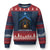 Nativity Scene Xmas Ugly Christmas Sweater O Come Let Us Adrove Him - Print Your Wear