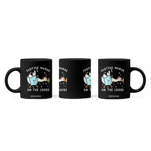 Funny ER Nurse Goose Christmas Coffee Mug Festive Nurses On The Loose TS14 Print Your Wear