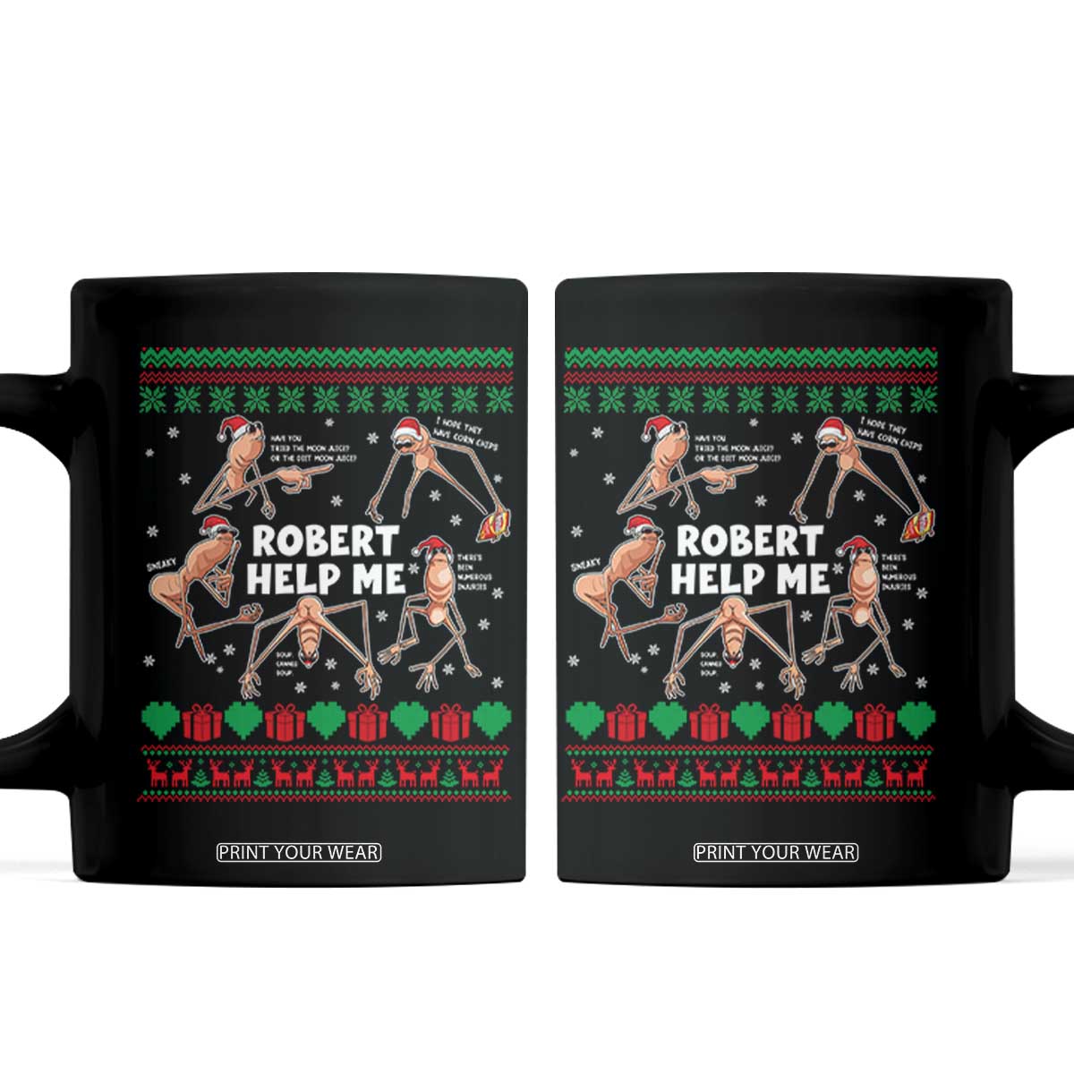 Marcus The Worm Christmas Meme Coffee Mug TS14 Black Print Your Wear