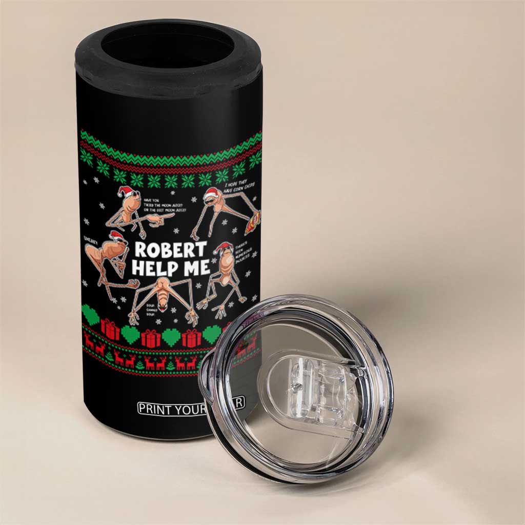 Marcus The Worm Christmas Meme 4 in 1 Can Cooler Tumbler TS14 Print Your Wear
