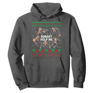 Marcus The Worm Christmas Meme Hoodie TS14 Dark Heather Print Your Wear
