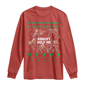 Marcus The Worm Christmas Meme Long Sleeve Shirt TS14 Red Print Your Wear