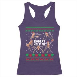 Marcus The Worm Christmas Meme Racerback Tank Top TS14 Purple Print Your Wear