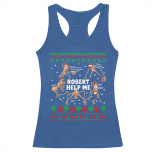 Marcus The Worm Christmas Meme Racerback Tank Top TS14 Royal Blue Print Your Wear
