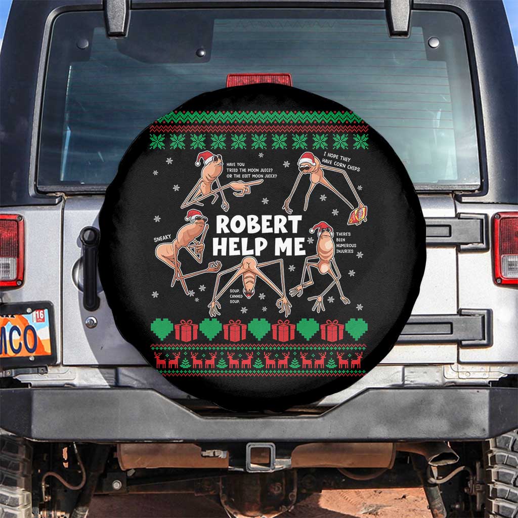 Marcus The Worm Christmas Meme Spare Tire Cover TS14 No hole Black Print Your Wear