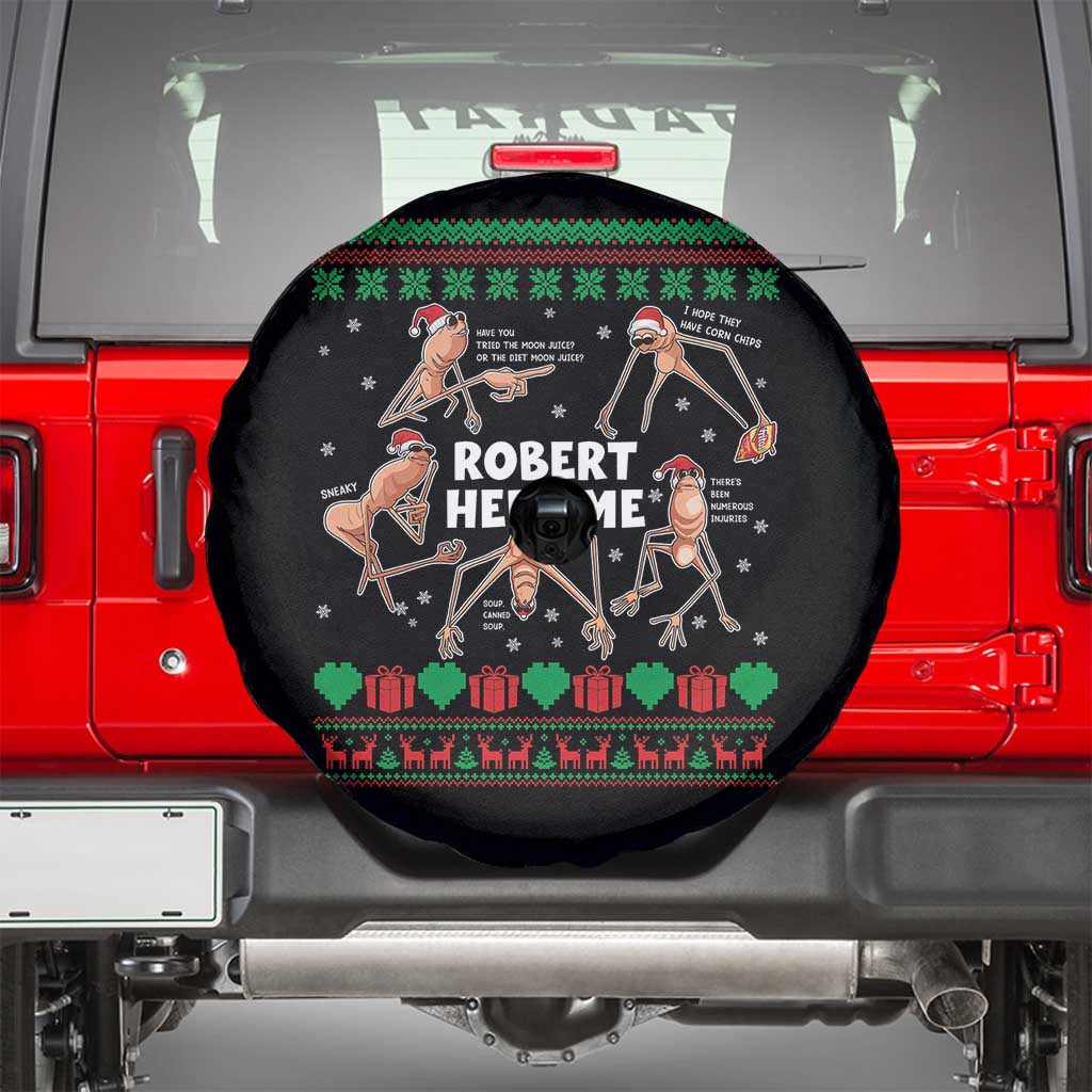 Marcus The Worm Christmas Meme Spare Tire Cover TS14 Black Print Your Wear