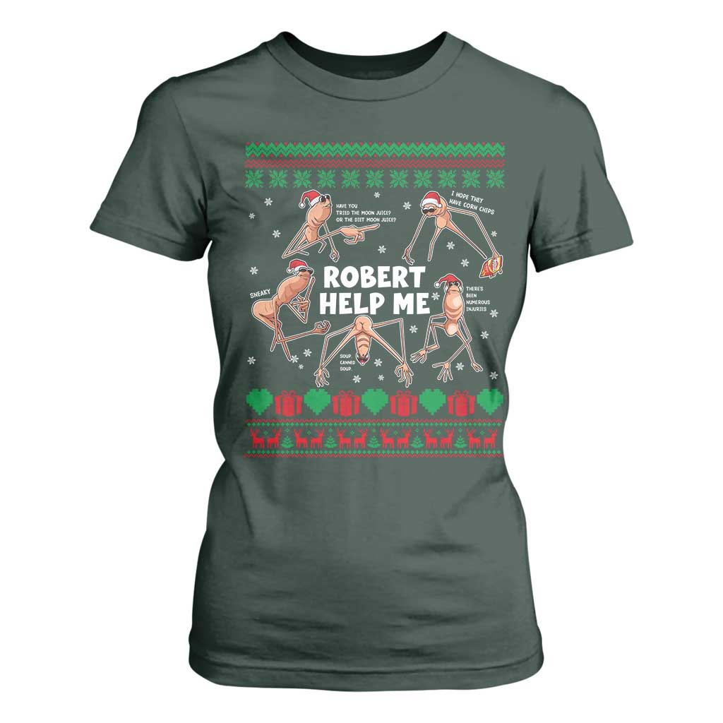 Marcus The Worm Christmas Meme T Shirt For Women TS14 Dark Forest Green Print Your Wear