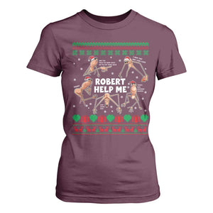 Marcus The Worm Christmas Meme T Shirt For Women TS14 Maroon Print Your Wear