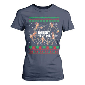 Marcus The Worm Christmas Meme T Shirt For Women TS14 Navy Print Your Wear