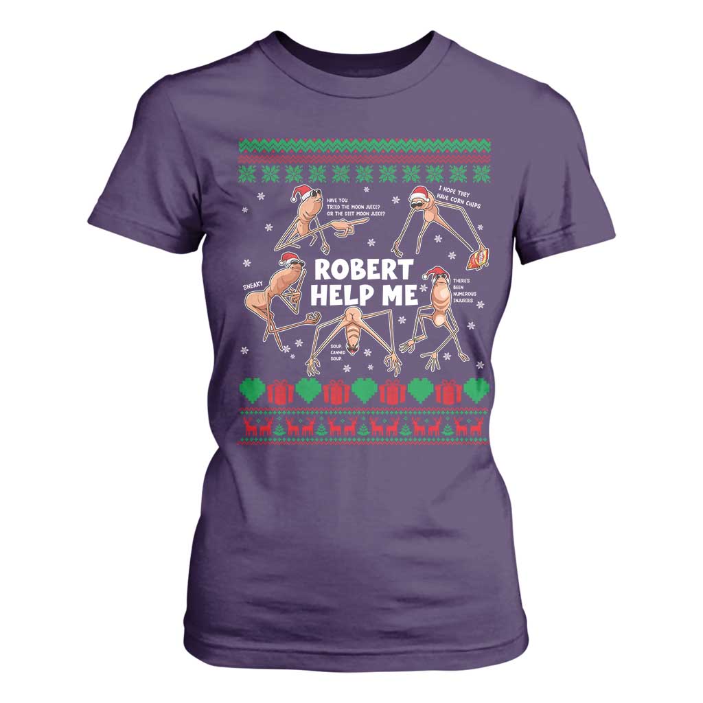Marcus The Worm Christmas Meme T Shirt For Women TS14 Purple Print Your Wear