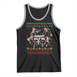 Marcus The Worm Christmas Meme Tank Top TS14 Black Athletic Heather Print Your Wear