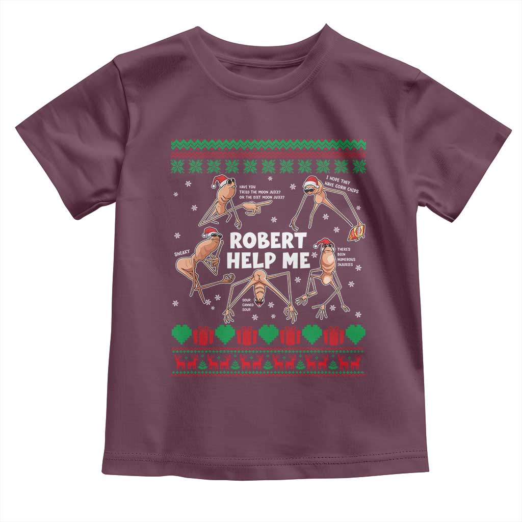 Marcus The Worm Christmas Meme Toddler T Shirt TS14 Maroon Print Your Wear