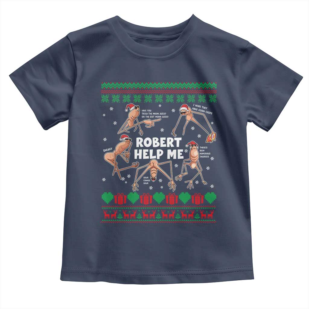 Marcus The Worm Christmas Meme Toddler T Shirt TS14 Navy Print Your Wear