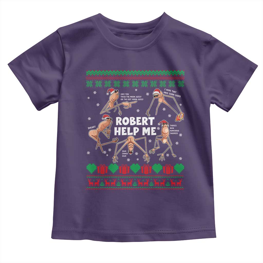 Marcus The Worm Christmas Meme Toddler T Shirt TS14 Purple Print Your Wear