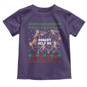 Marcus The Worm Christmas Meme Toddler T Shirt TS14 Purple Print Your Wear