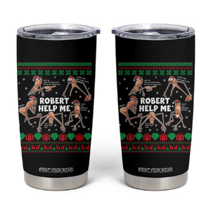 Marcus The Worm Christmas Meme Tumbler Cup TS14 Black Print Your Wear
