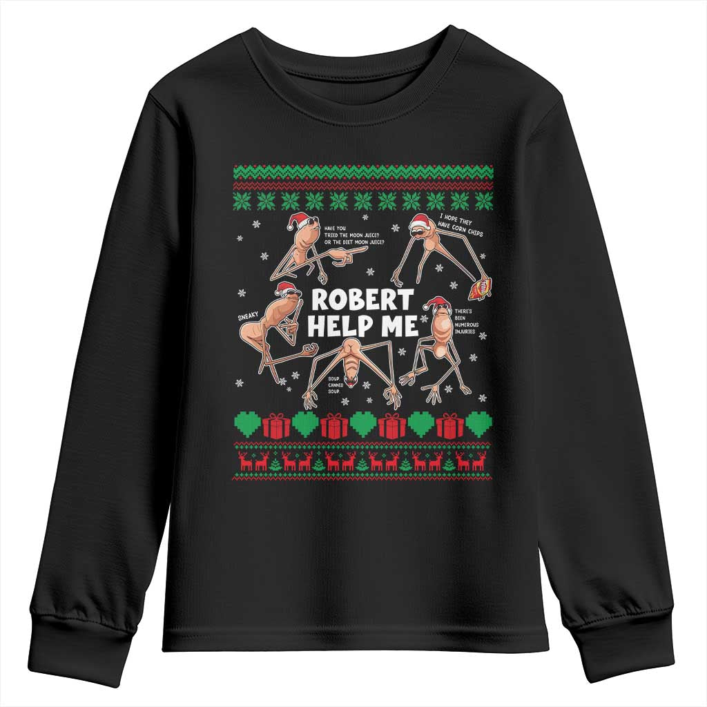 Marcus The Worm Christmas Meme Youth Sweatshirt TS14 Black Print Your Wear