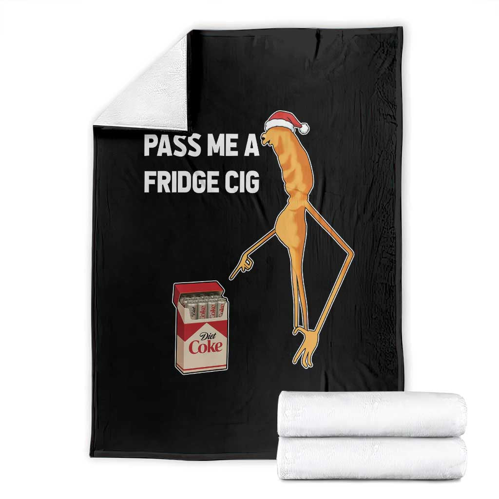Marcus The Worm Christmas Meme Throw Blanket Pass Me A Fridge Cig TS14 Black Print Your Wear