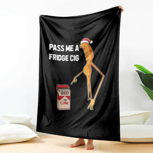 Marcus The Worm Christmas Meme Throw Blanket Pass Me A Fridge Cig TS14 Print Your Wear