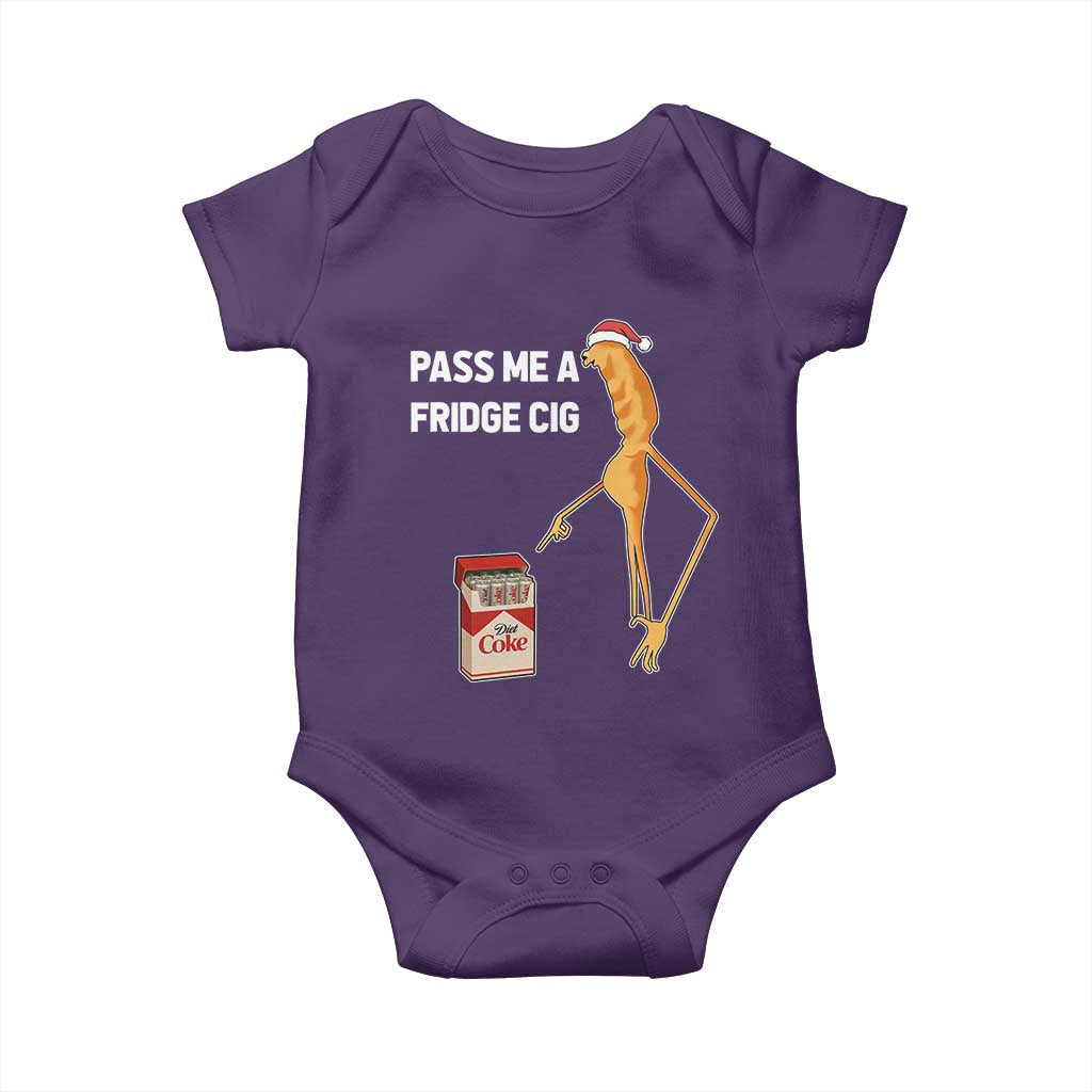 Marcus The Worm Christmas Meme Baby Onesie Pass Me A Fridge Cig TS14 Purple Print Your Wear