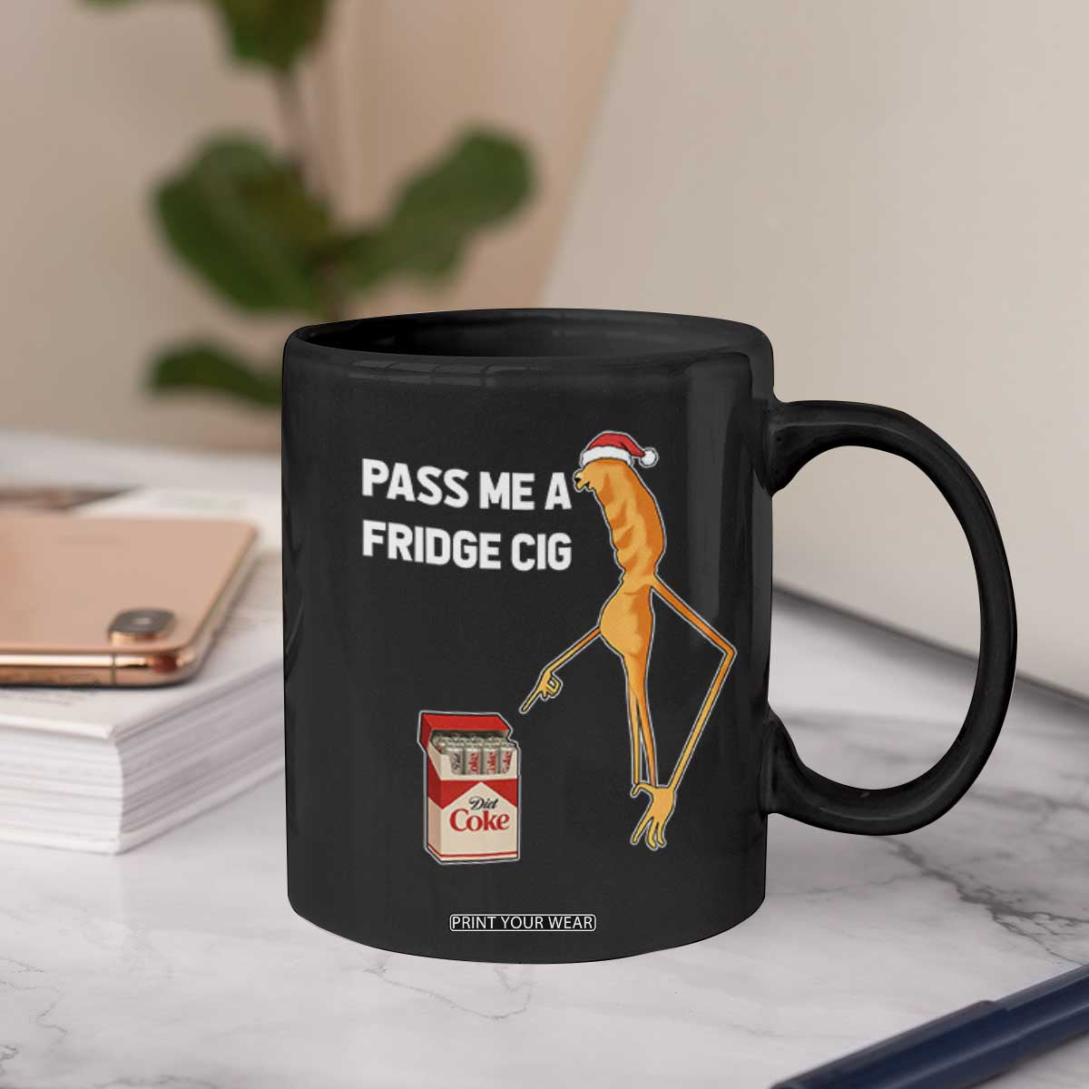 Marcus The Worm Christmas Meme Coffee Mug Pass Me A Fridge Cig TS14 Print Your Wear
