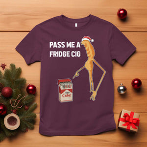 Marcus The Worm Christmas Meme T Shirt Pass Me A Fridge Cig TS14 Maroon Print Your Wear