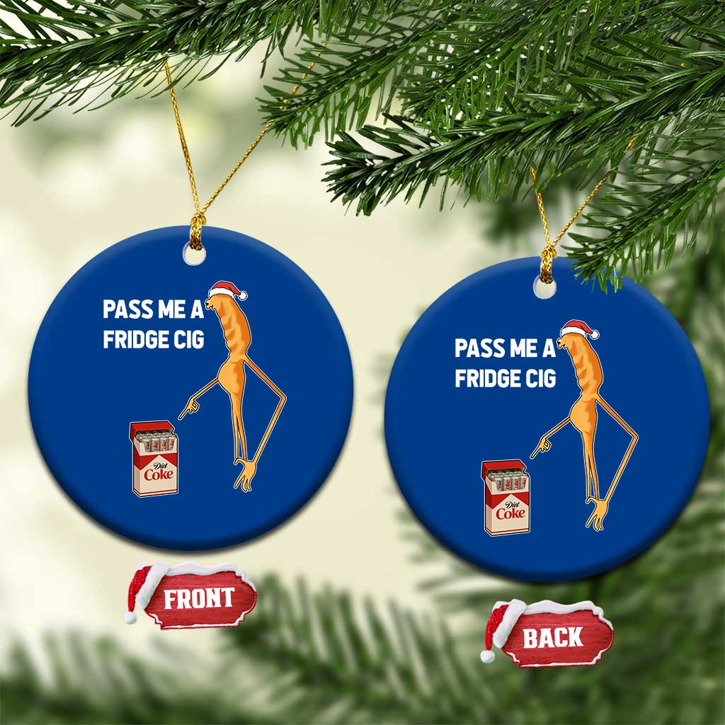 Marcus The Worm Christmas Meme Ceramic Ornament Pass Me A Fridge Cig TS14 1pc Blue Print Your Wear