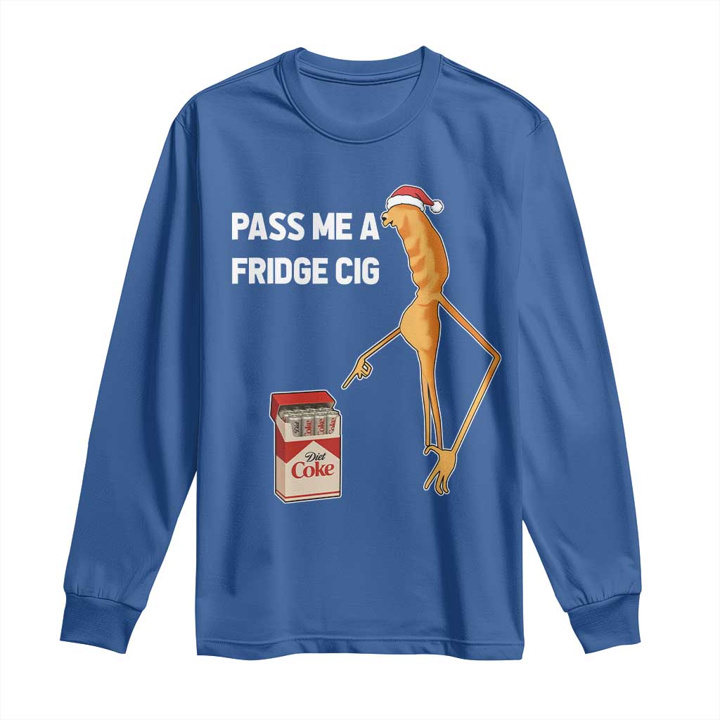 Marcus The Worm Christmas Meme Long Sleeve Shirt Pass Me A Fridge Cig TS14 Royal Blue Print Your Wear