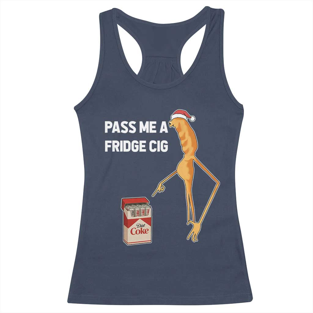 Marcus The Worm Christmas Meme Racerback Tank Top Pass Me A Fridge Cig TS14 Navy Print Your Wear