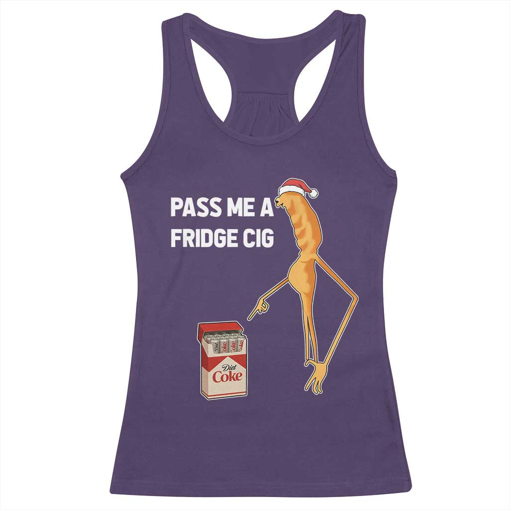 Marcus The Worm Christmas Meme Racerback Tank Top Pass Me A Fridge Cig TS14 Purple Print Your Wear