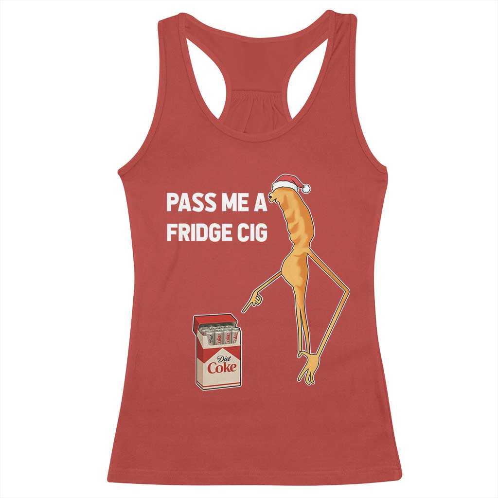 Marcus The Worm Christmas Meme Racerback Tank Top Pass Me A Fridge Cig TS14 Red Print Your Wear